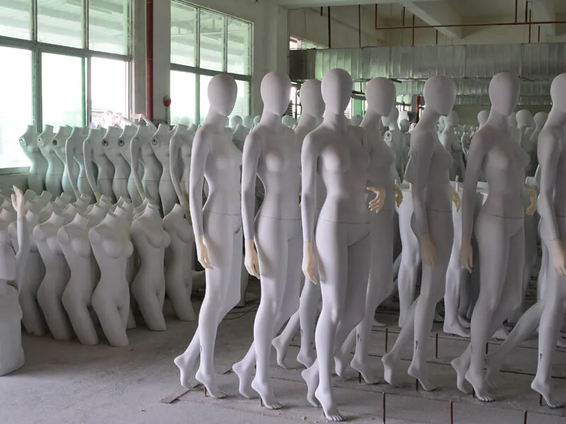 Drying mannequin are waitting for QC