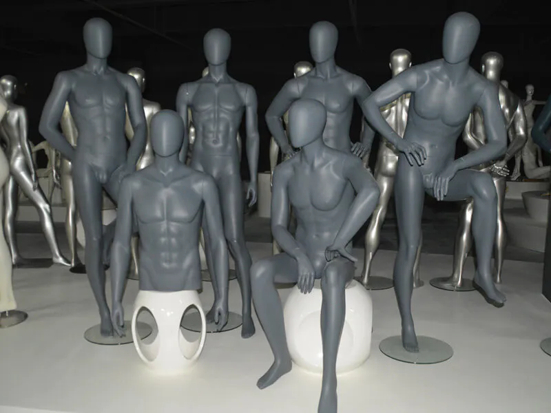Matte grey male mannequin(KENT)