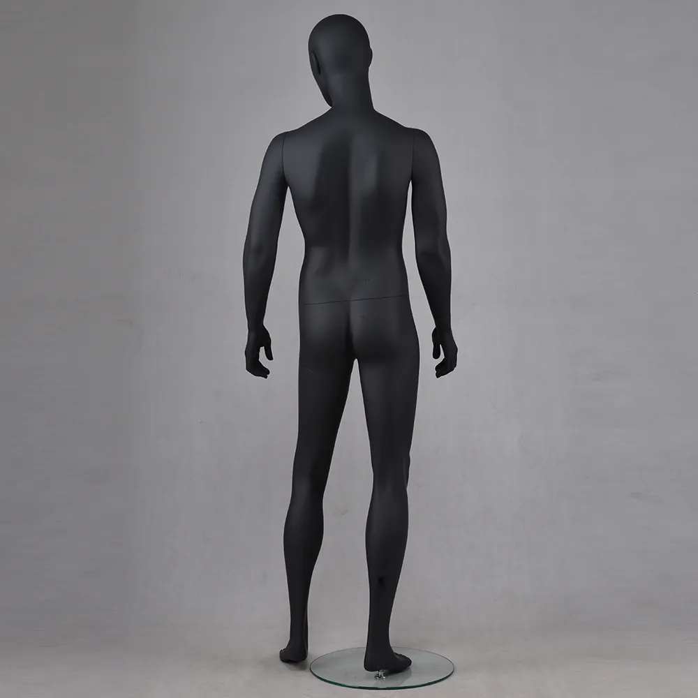 YB-5 High fashion hot sale black color male standing mannequin