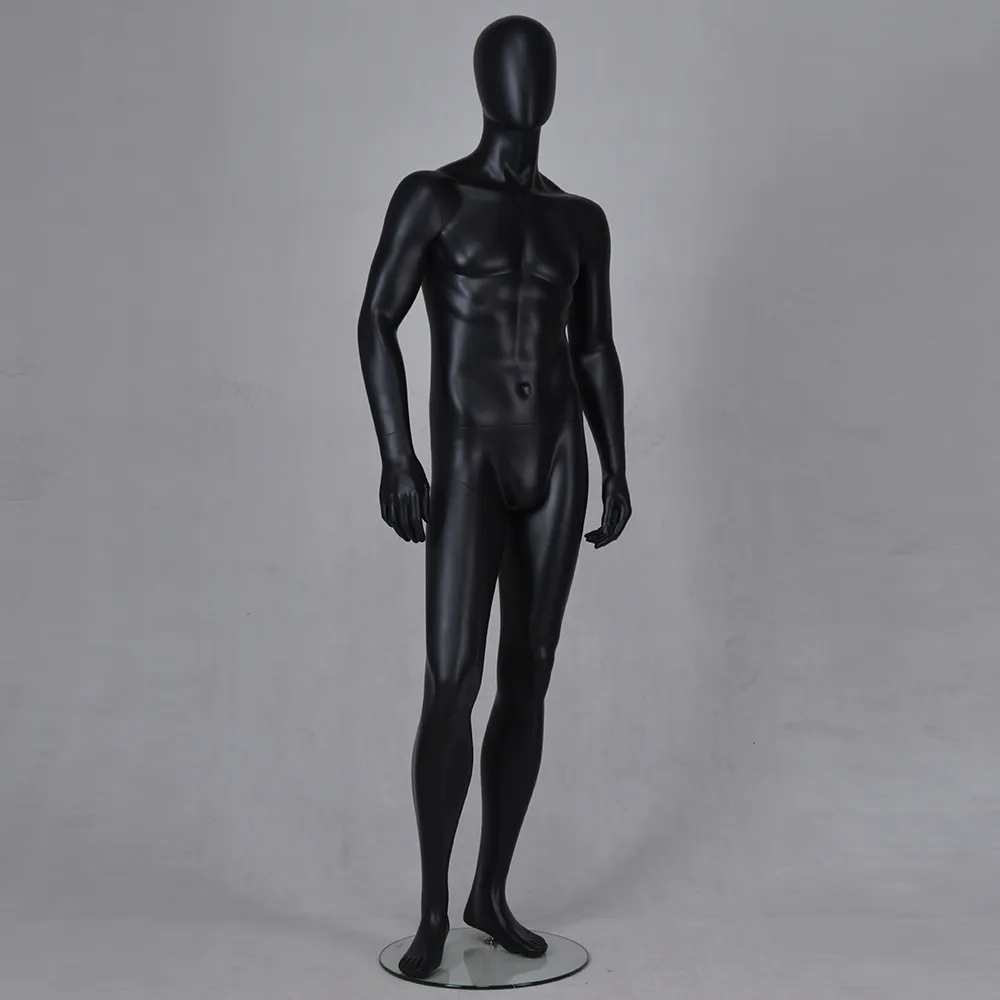 YB-1 Black abstract mannequin full body male mannequin customization