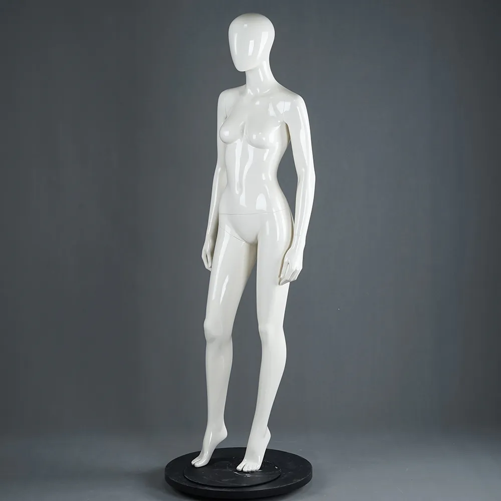 SQF-2 Standing female fiberglass mannequin for window display