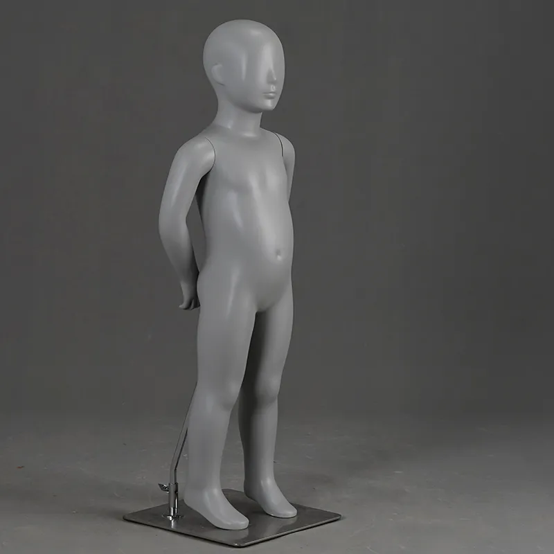 PRM-2 Wholsale fiberglass mannequin abstract grey color child mannequins