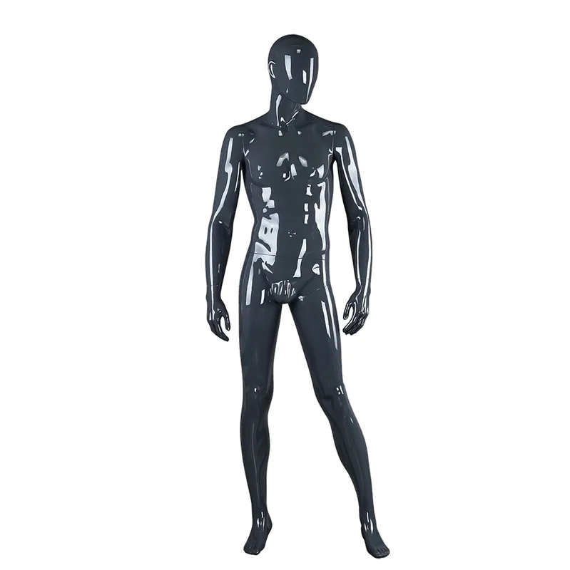 BOM-4 Glossy grey male muscle mannequin for display
