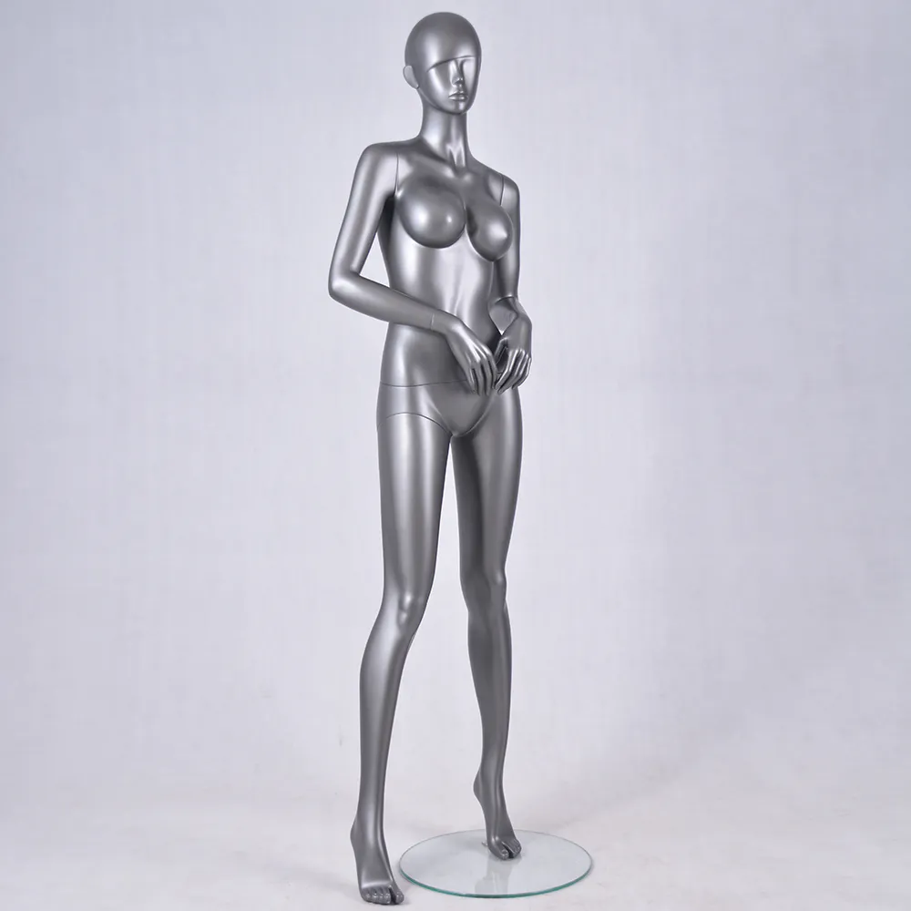 AFF-SRU-A Standing full body black female mannequin realistic women mannequin for display