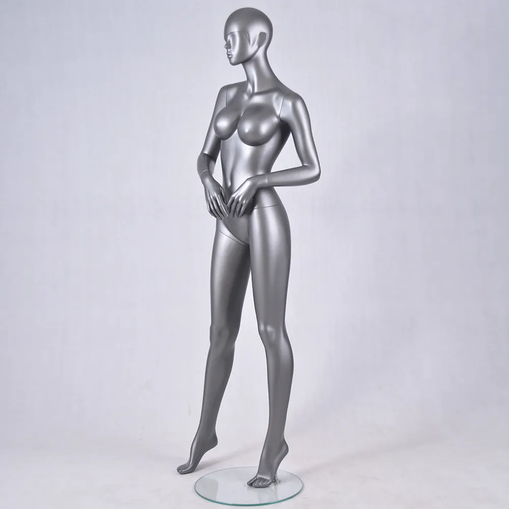 AFF-SRU-A Standing full body black female mannequin realistic women mannequin for display