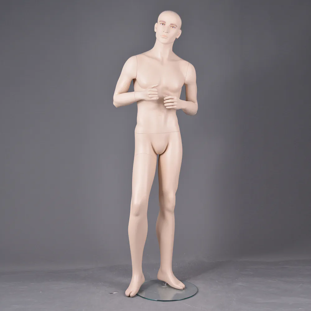 CM-32 Cheap realistic make-up male mannequin with head adjustable