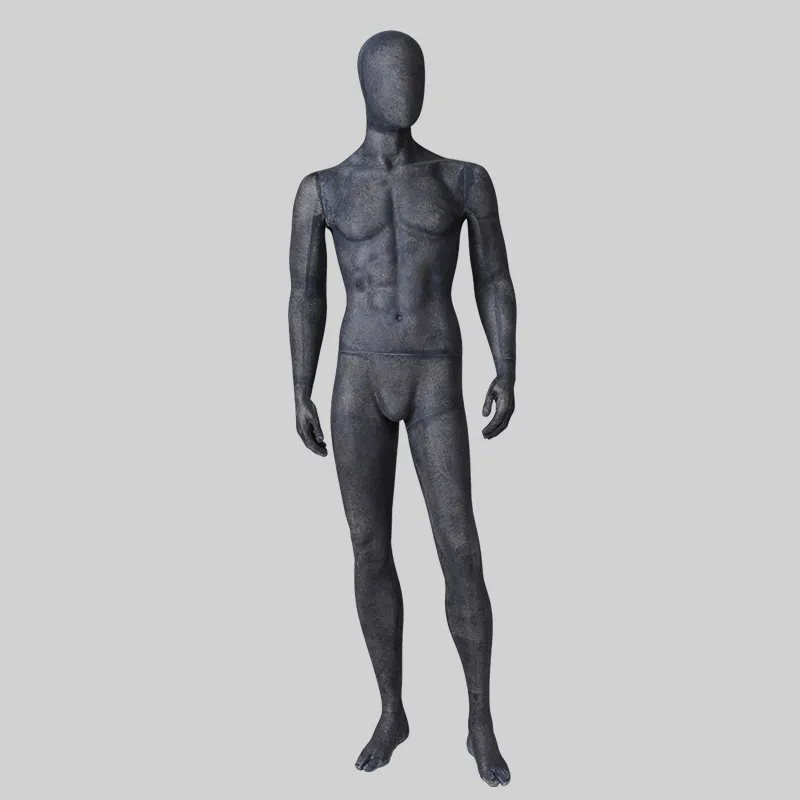 MPM-2 Vintage black male mannequin full body with egg head cheap male mannequin for sale