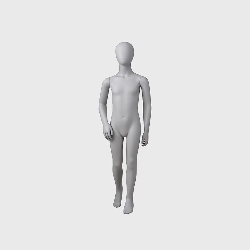 Vintage grey color mannequin for kids