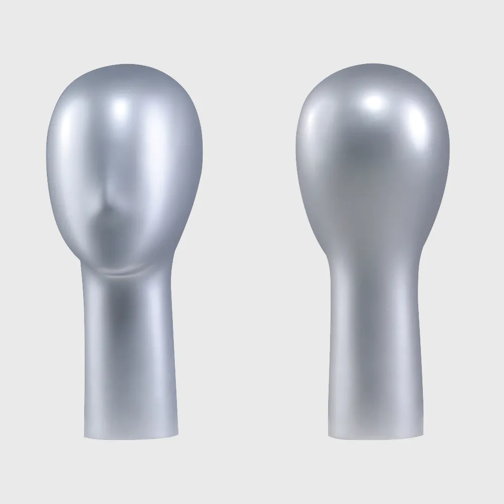 Sliver color mannequin head female display head mannequin