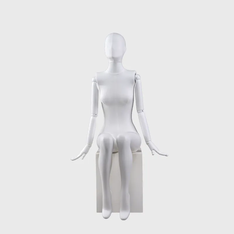 Sitting female mannequin sexy frp mannequin