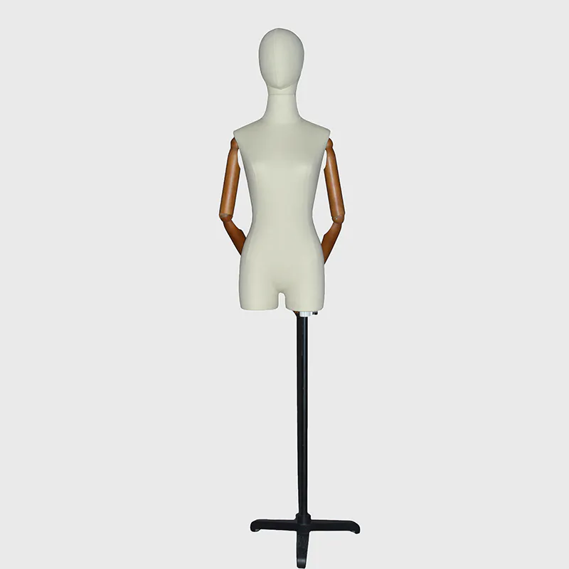 Factory custom fabric dress mannequin dummy dress form with head