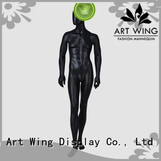 YB-3 Standing tall male mannequin full body black mannequin dummy