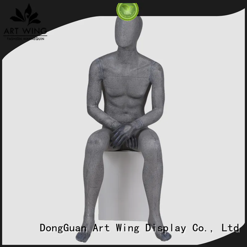 YB-4 Wholesale full body male display mannequins resin color black mannequin