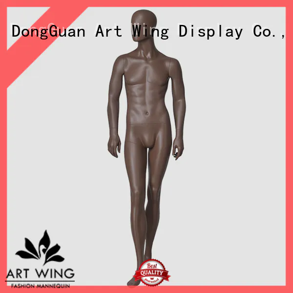 YB-3 African style standing male mannequin brown color mannequin men for display